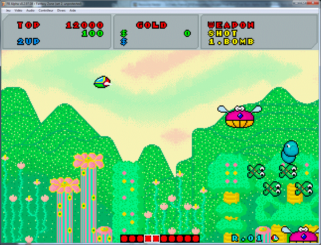 Fantasy Zone ingame