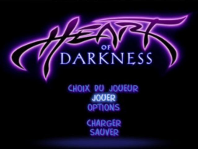 Heart of Darkness - start screen
